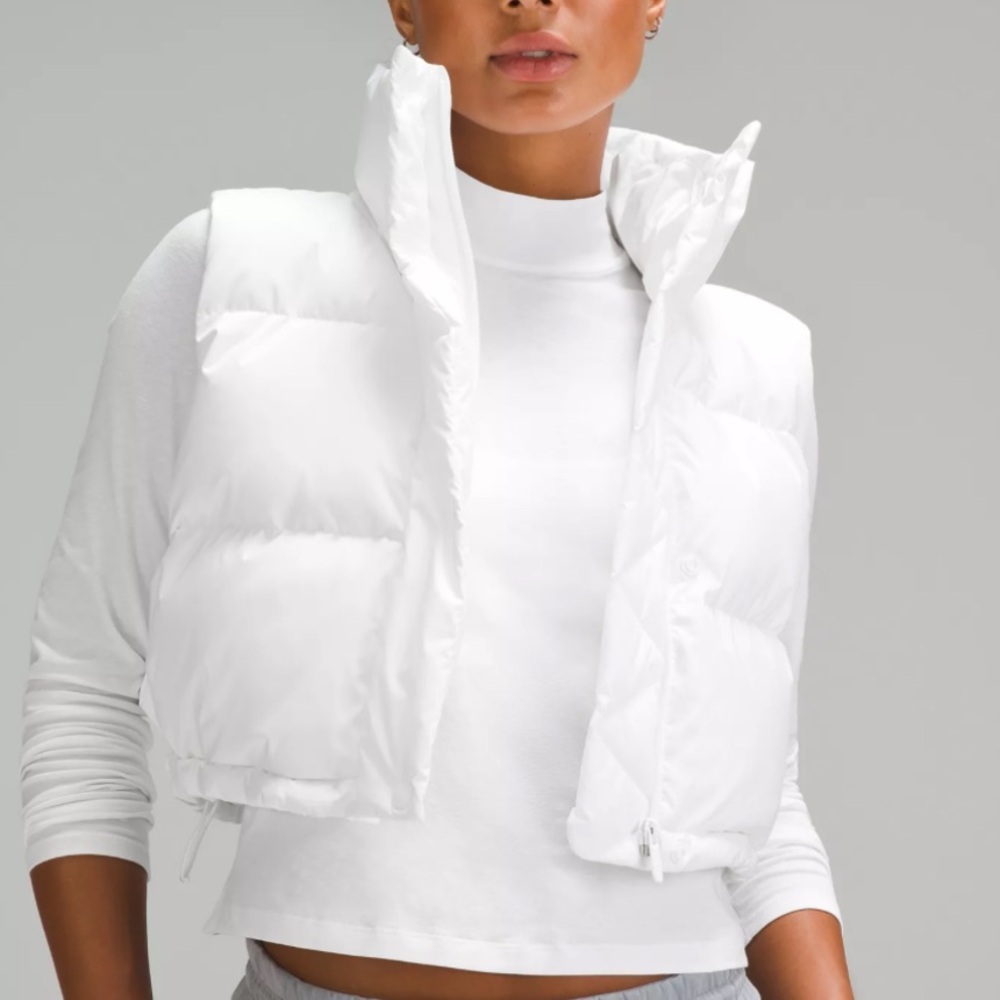 Lululemon Wunder Puff Cropped vest SIZE 12